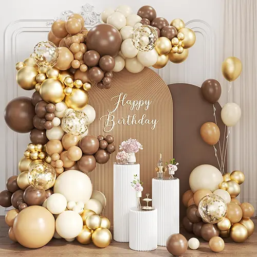 ఒంటె రంగు బెలూన్ ఆర్చ్ కిట్