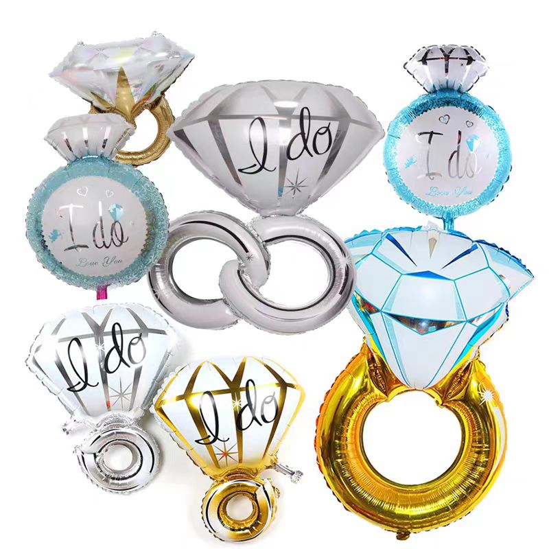 ఎంగేజ్‌మెంట్ రింగ్ రేకు బెలూన్