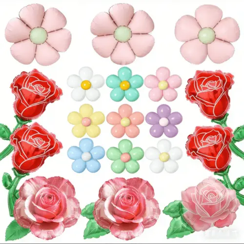 ఫ్లవర్ రేకు బుడగలు