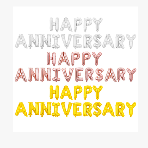 వార్షికోత్సవ శుభాకాంక్షలు రేకు బెలూన్