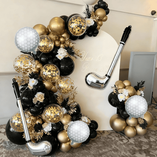 ఒక బెలూన్ గార్లాండ్ కిట్‌లో రంధ్రం