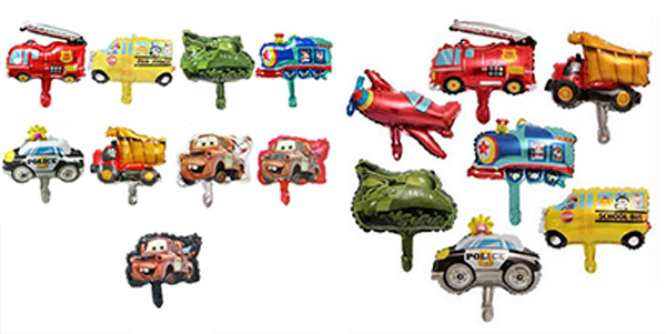 Transportation Vehicle Foil Balloons