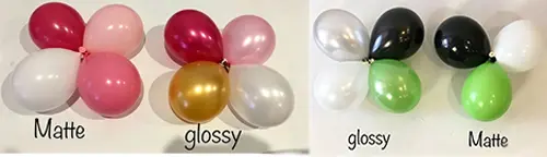 Matte vs Glossy Balloons