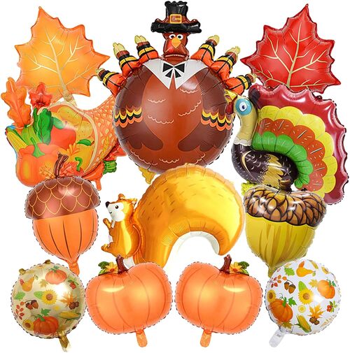 థాంక్స్ గివింగ్ రేకు బెలూన్లు