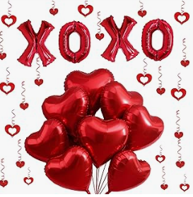XOXO రేకు బెలూన్లు